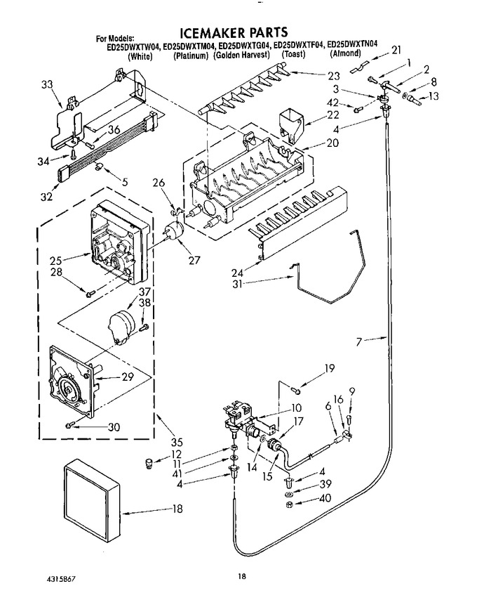 Diagram for ED25DWXTW04