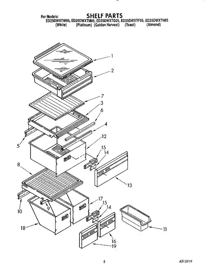 Diagram for ED25DWXTW05