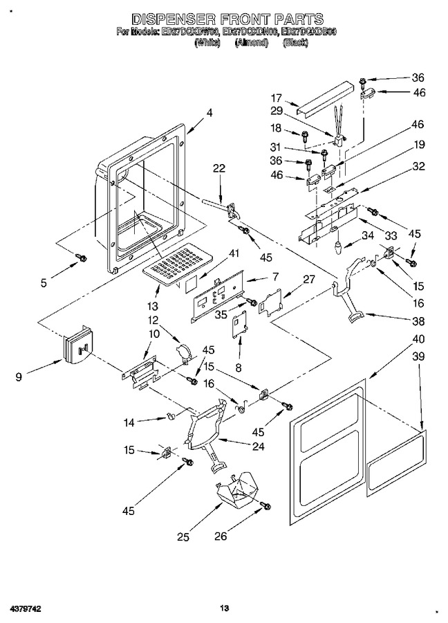 Diagram for ED27DQXDW00