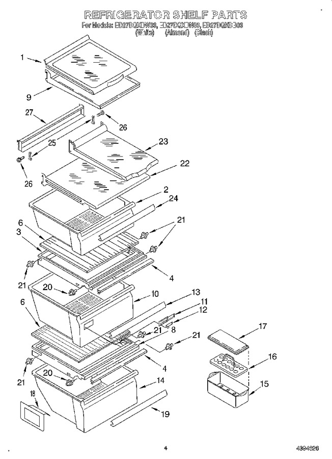 Diagram for ED27DQXDW03