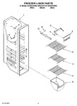 Diagram for 04 - Freezer Liner Parts