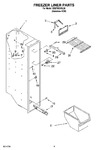 Diagram for 04 - Freezer Liner Parts