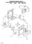 Diagram for 08 - Dispenser Front Parts