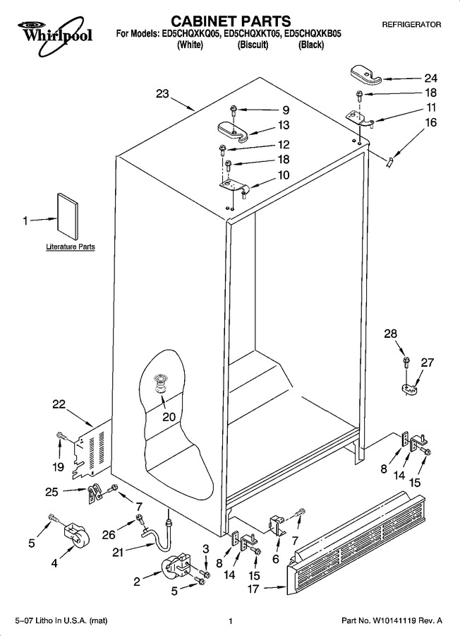 Diagram for ED5CHQXKB05