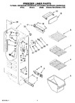 Diagram for 04 - Freezer Liner Parts