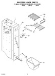 Diagram for 04 - Freezer Liner Parts
