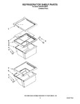 Diagram for 03 - Refrigerator Shelf Parts