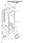 Diagram for 02 - Refrigerator Liner Parts