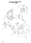 Diagram for 08 - Dispenser Front Parts