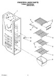 Diagram for 04 - Freezer Liner Parts
