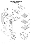 Diagram for 04 - Freezer Liner Parts