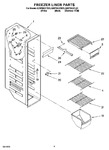 Diagram for 04 - Freezer Liner Parts