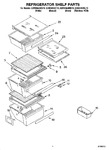 Diagram for 03 - Refrigerator Shelf Parts