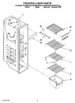 Diagram for 04 - Freezer Liner Parts