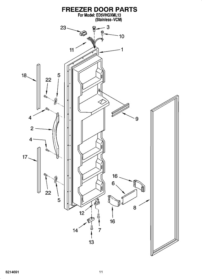 Diagram for ED5VHGXML13
