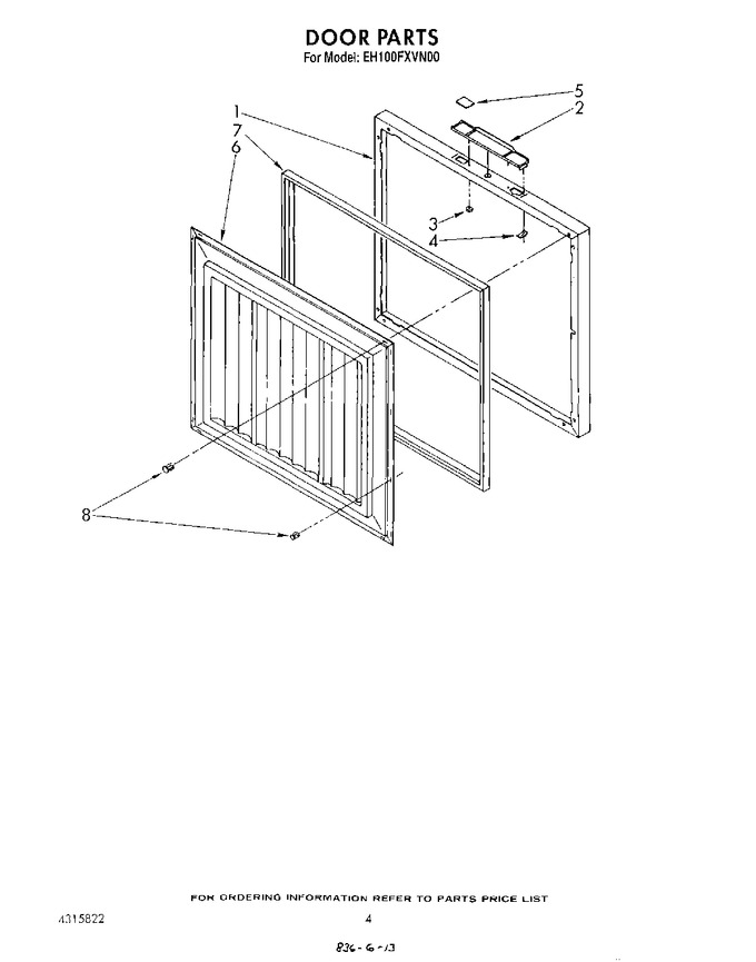 Diagram for EH100FXVN00