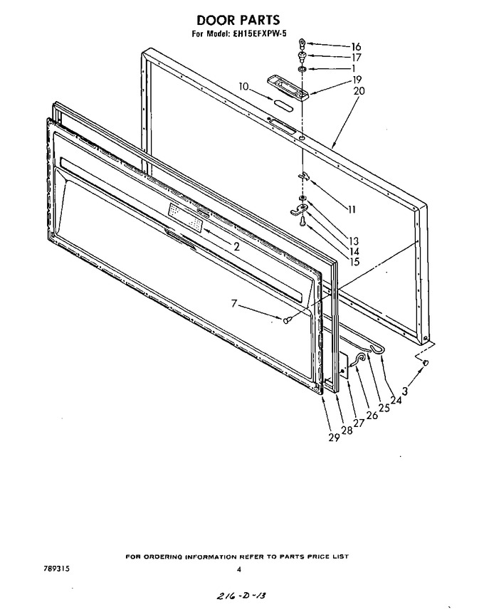 Diagram for EH15EFXPW5