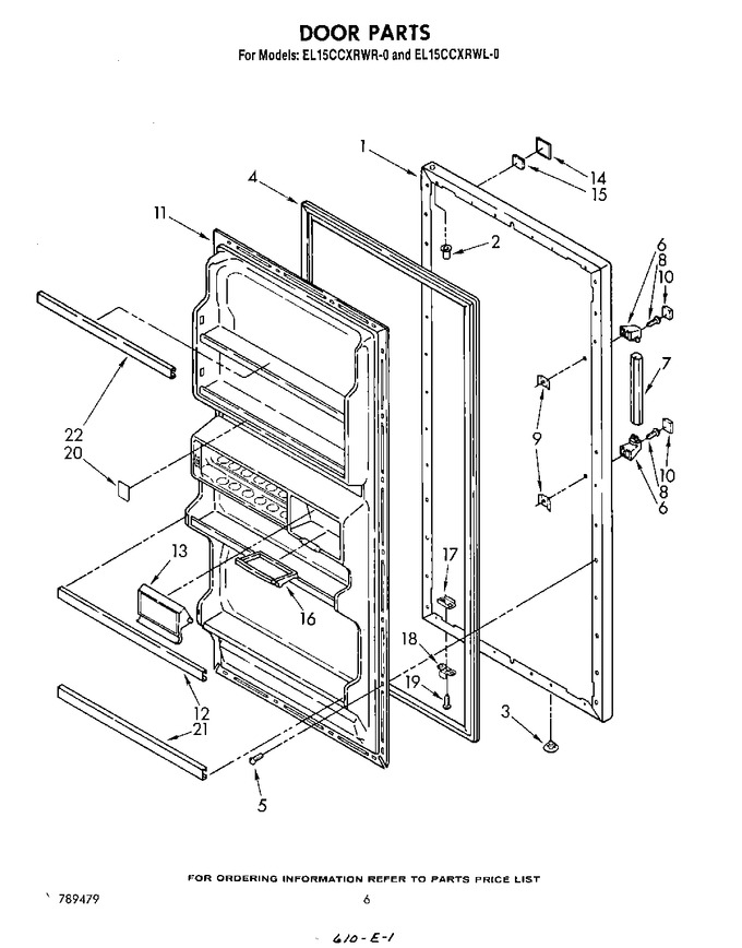 Diagram for EL15CCXRWR0