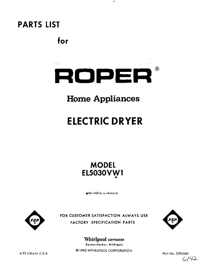 Diagram for EL5030VW1