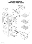 Diagram for 04 - Freezer Liner Parts