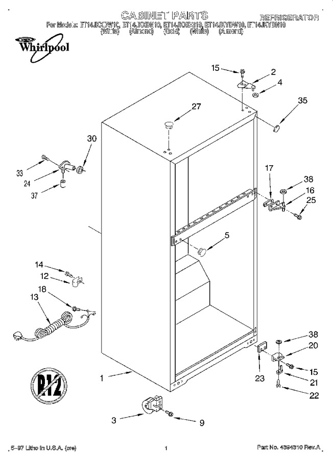 Diagram for ET14JKYDW10