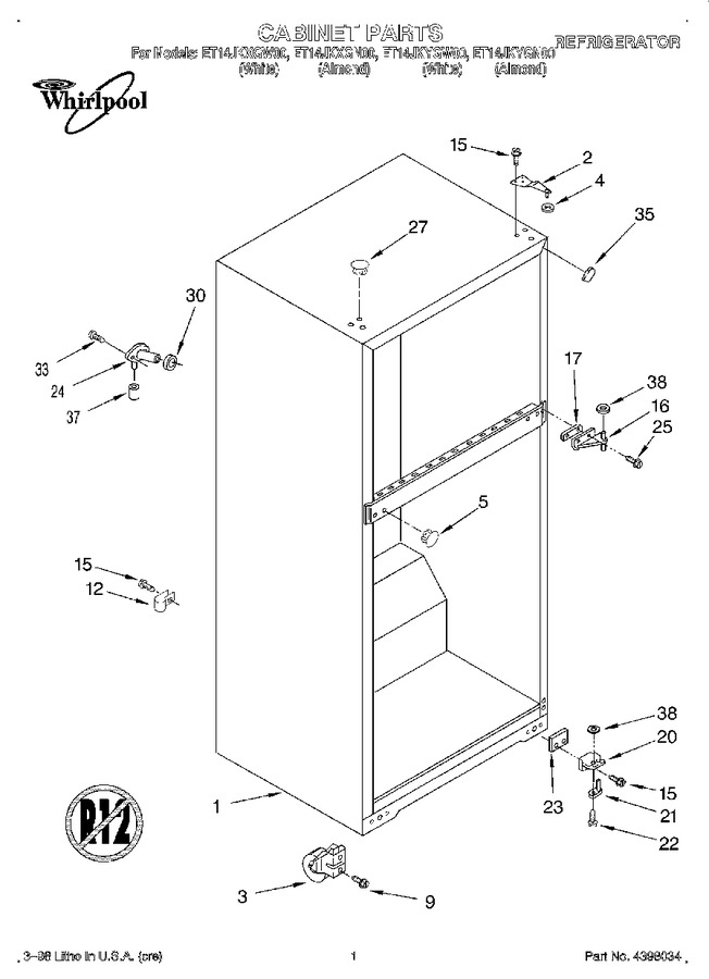 Diagram for ET14JKXGW00