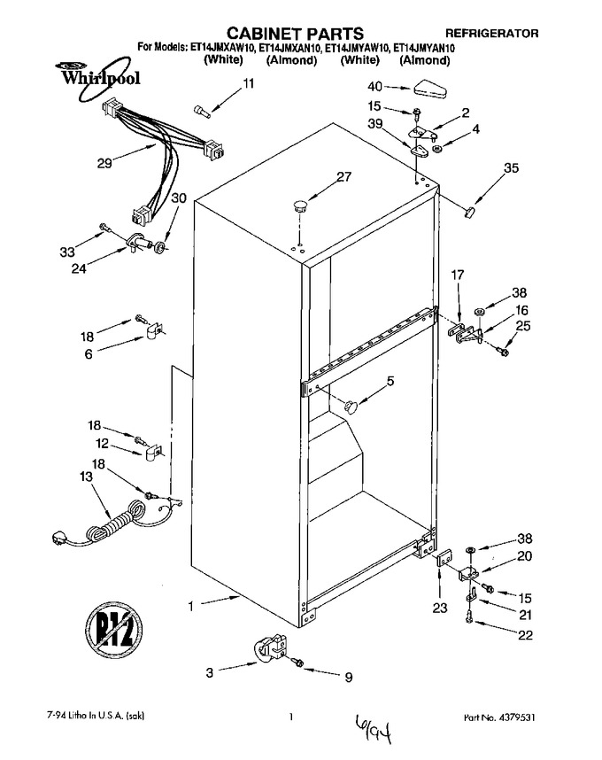 Diagram for ET14JMXAW10
