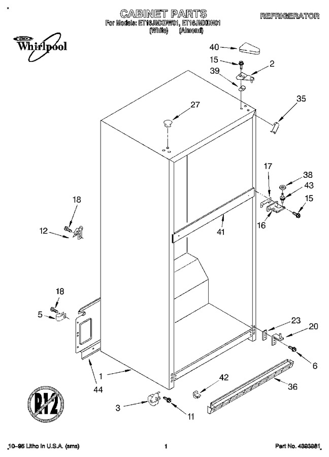 Diagram for ET16JMXDW01