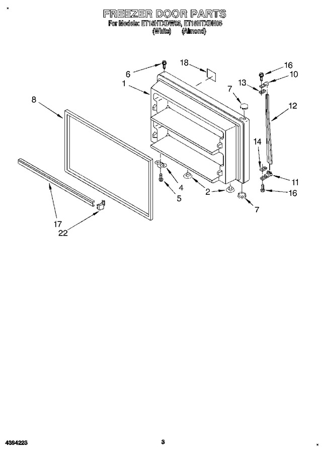 Diagram for ET18HTXDW05