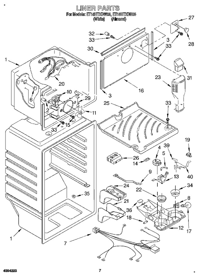 Diagram for ET18HTXDW05