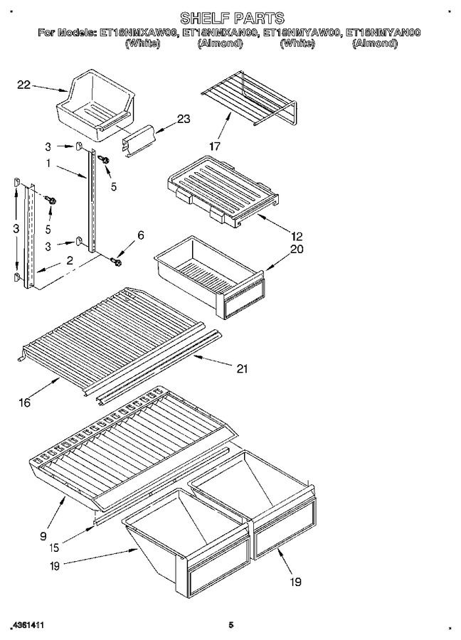 Diagram for ET18NMYAW00