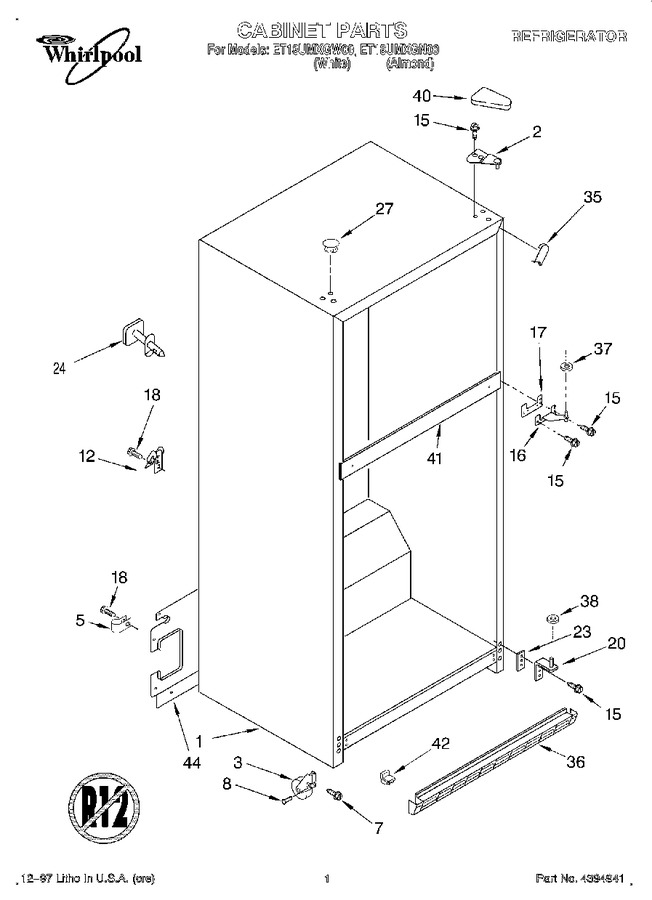 Diagram for ET18UMXGW00