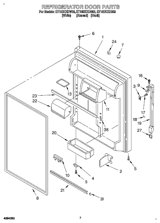 Diagram for ET19DKXDW03