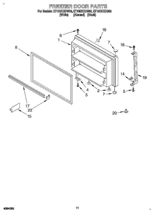 Diagram for ET19DKXDW03