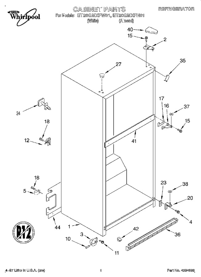 Diagram for ET20GMXFW01