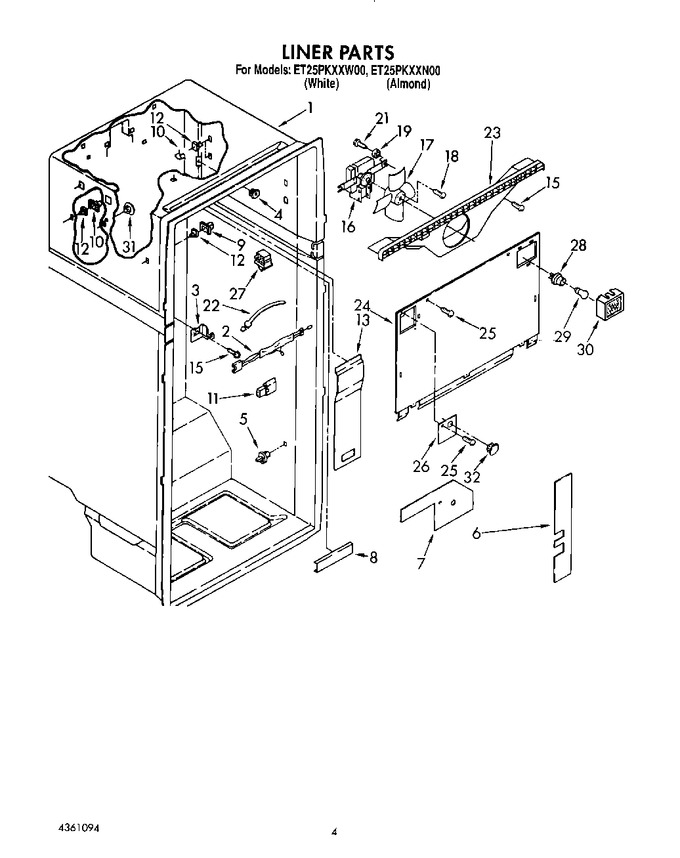 Diagram for ET25PKXXW00