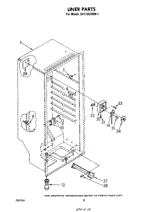 Diagram for EV110CXRW1