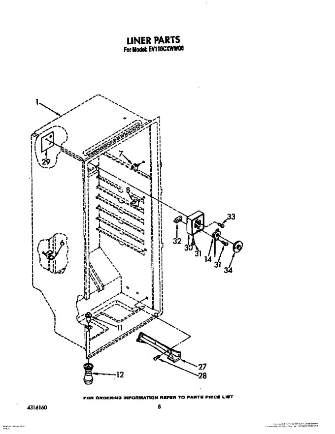 Diagram for EV110CXWW00