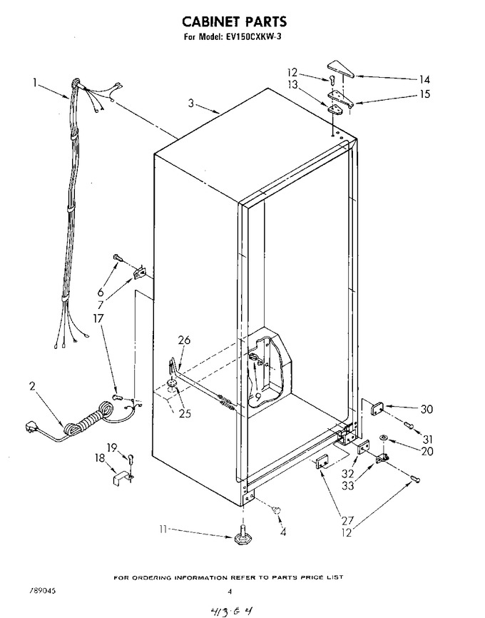 Diagram for EV150CXKW3