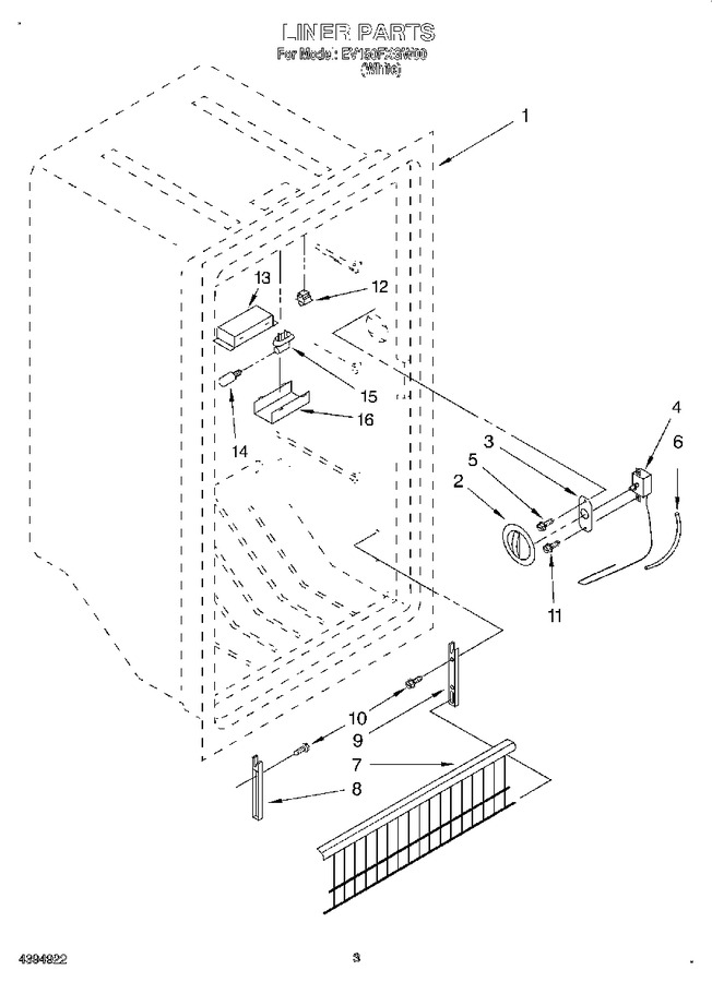 Diagram for EV150FXGW00