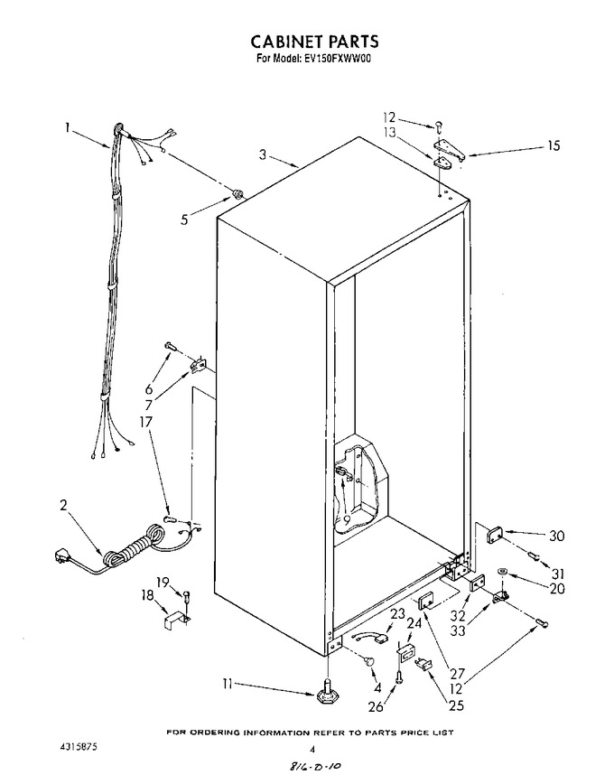 Diagram for EV150FXWN00