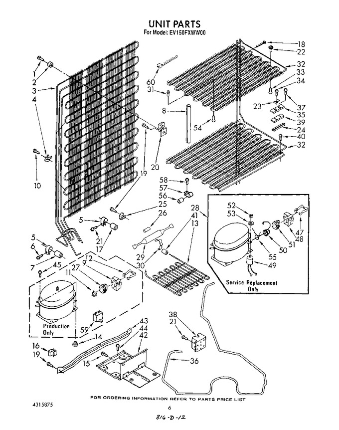 Diagram for EV150FXWW00