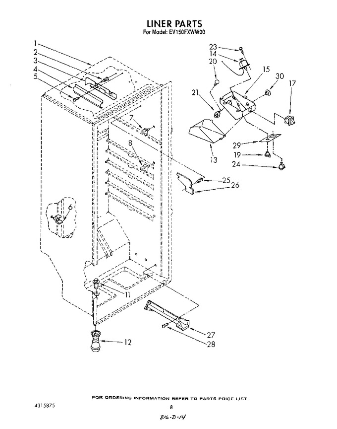 Diagram for EV150FXWN00
