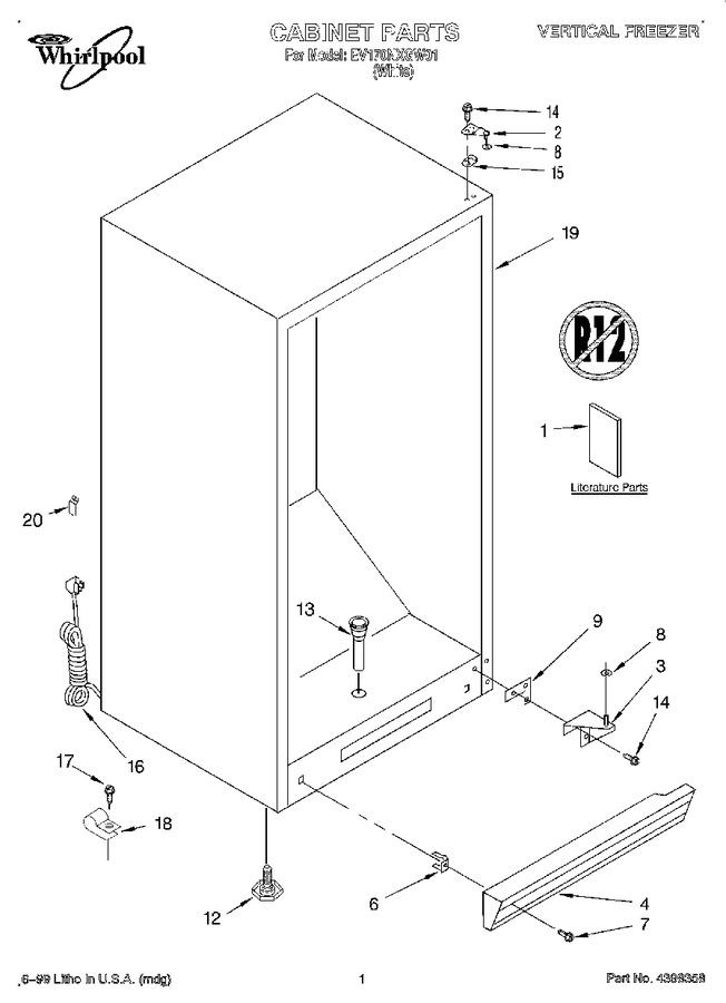 Diagram for EV170NXGW01