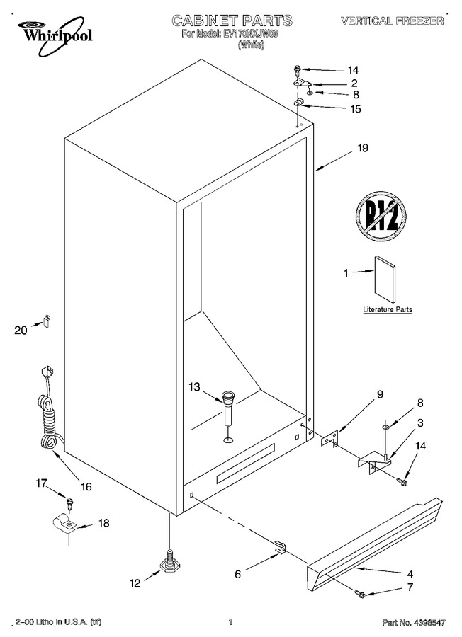 Diagram for EV170NXJW00