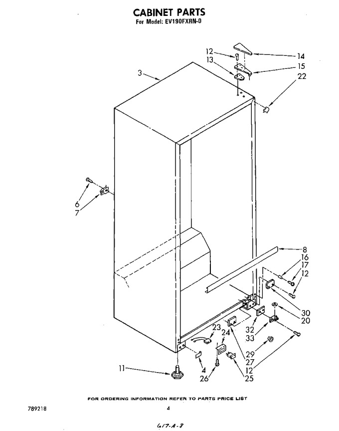 Diagram for EV190FXRW0