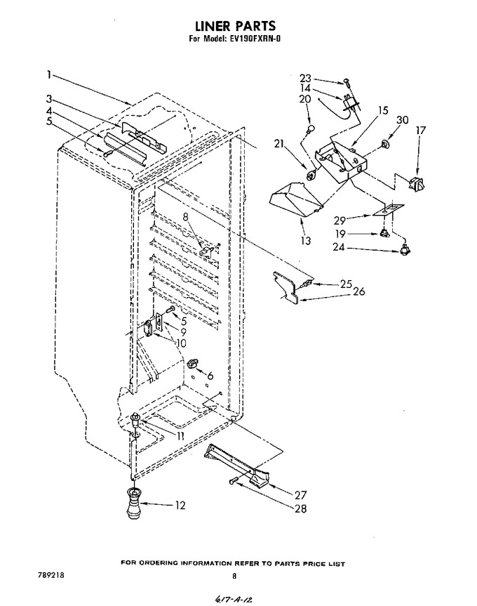 Diagram for EV190FXRW0
