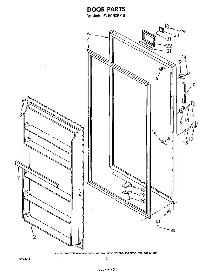 Diagram for EV190NXRW0