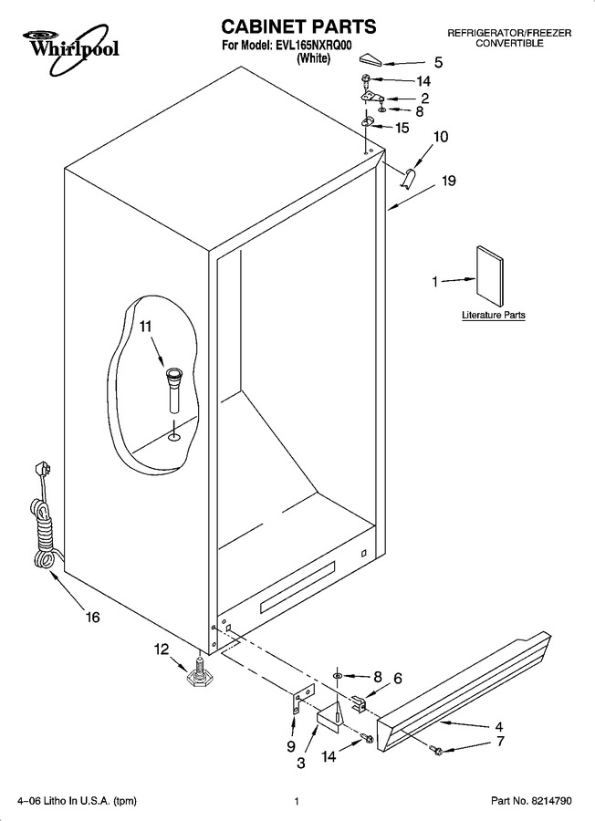 Diagram for EVL165NXRQ00