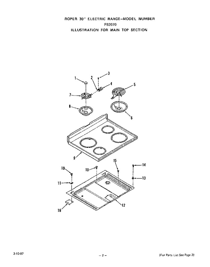 Diagram for F9207W0